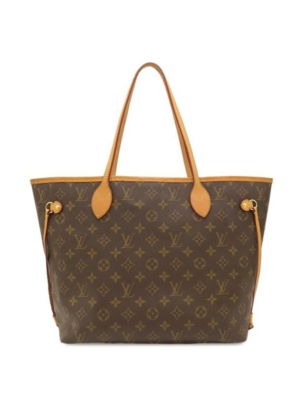 Louis Vuitton Tote Bag Neverfull MM Monogram Canvas Gold Brown Beige